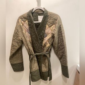 Anthropologie quilt jacket size small
